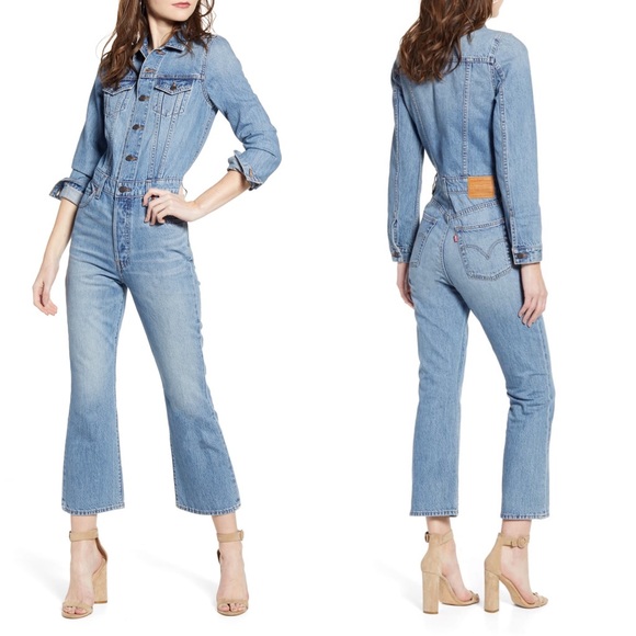 levi's kick flare jumpsuit